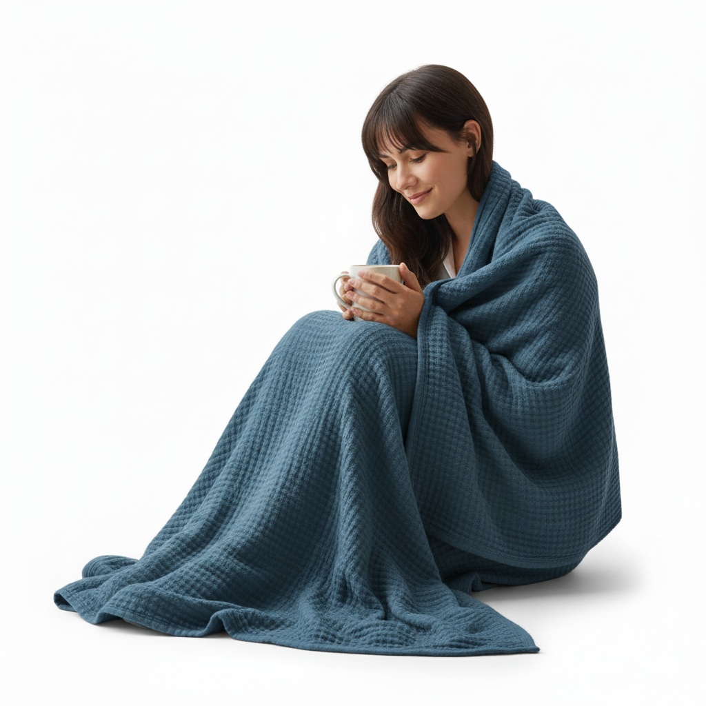 Battilo 6-Layer Cotton Muslin Blanket - Lightweight Breathable Throw