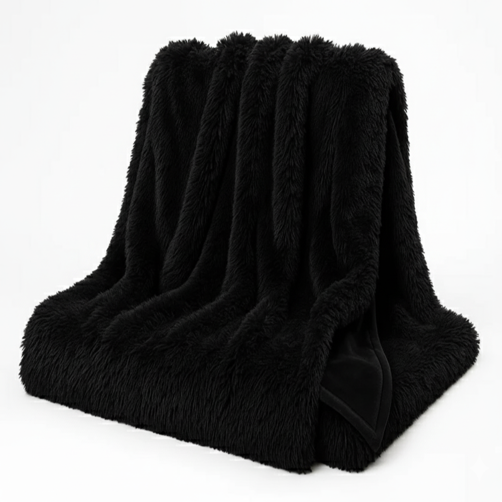 Luxury Waterproof Shaggy Blanket - Microfiber Warm Throw for Couples