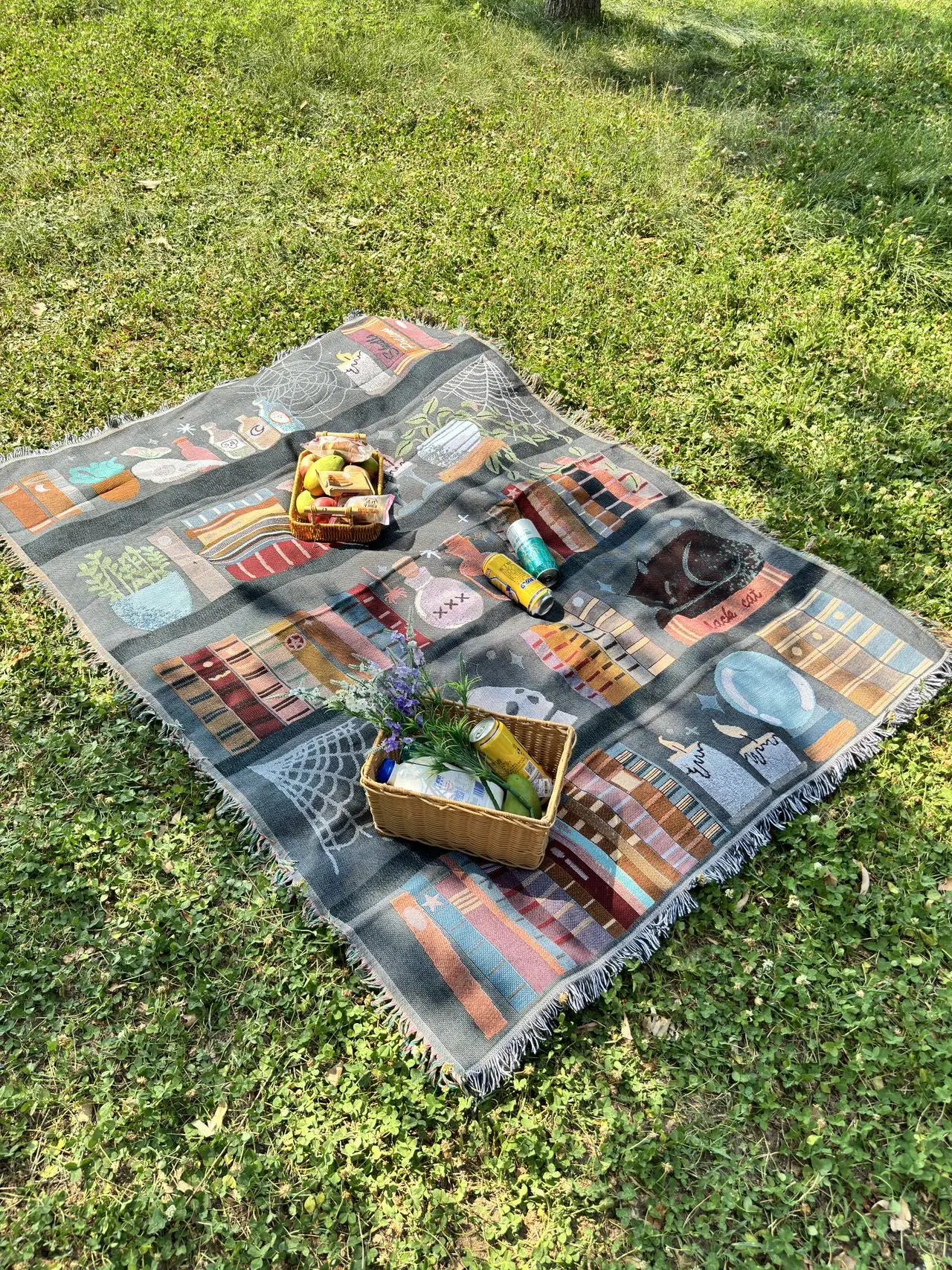 Plaid Knitted Blanket – Cozy Tassel Throw for Sofa, Bed & Travel