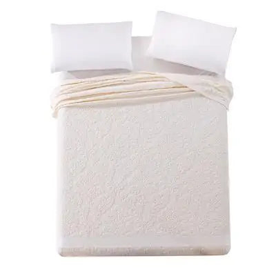 100% Cotton Summer Blanket – Solid Color Bedspread for Twin, Full & Queen Beds