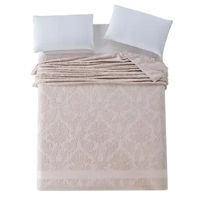 100% Cotton Summer Blanket – Solid Color Bedspread for Twin, Full & Queen Beds