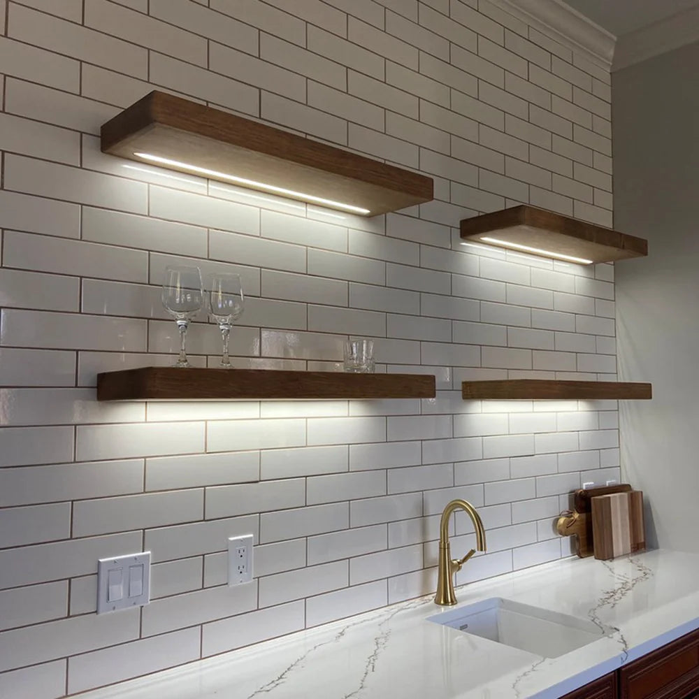 LED Floating Shelves - Illuminated Wall Display