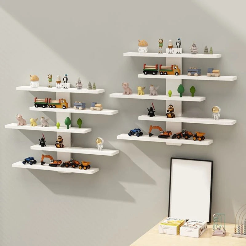 Multi-Layer Wall Storage Shelf - Toy & Figure Display Organizer
