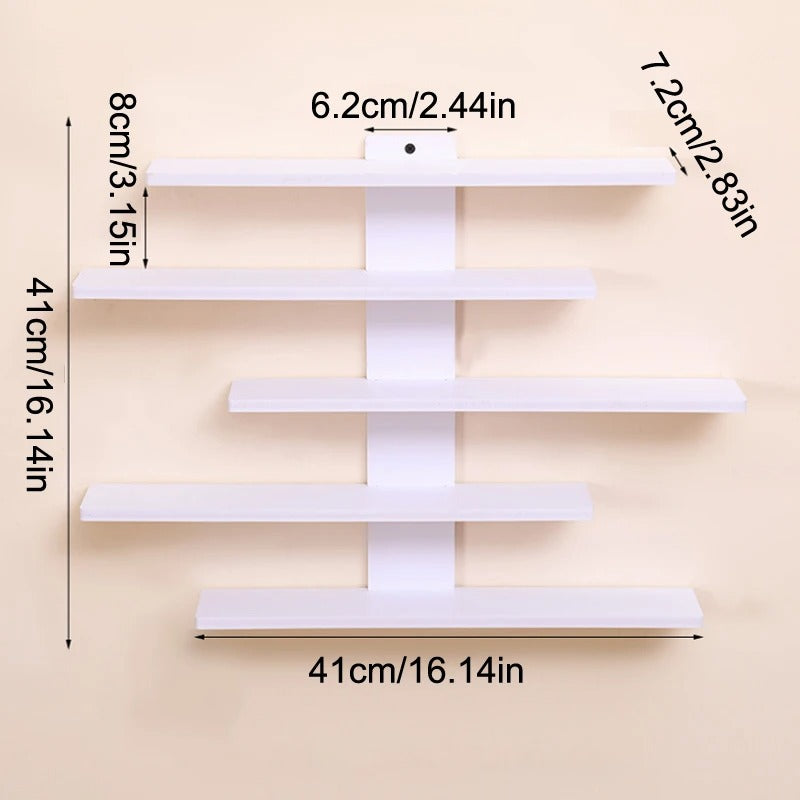 Multi-Layer Wall Storage Shelf - Toy & Figure Display Organizer