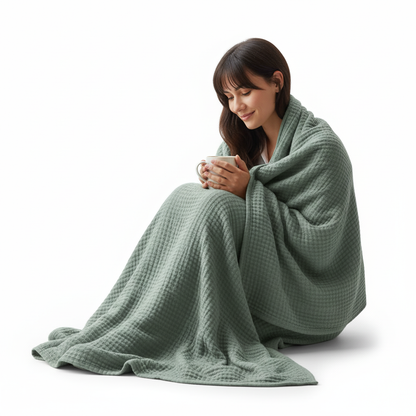 Battilo 6-Layer Cotton Muslin Blanket - Lightweight Breathable Throw