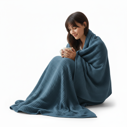 Battilo 6-Layer Cotton Muslin Blanket - Lightweight Breathable Throw