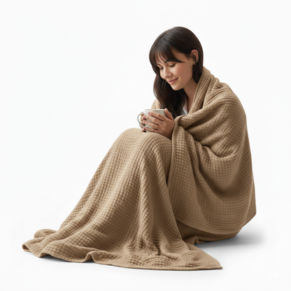 Battilo 6-Layer Cotton Muslin Blanket - Lightweight Breathable Throw