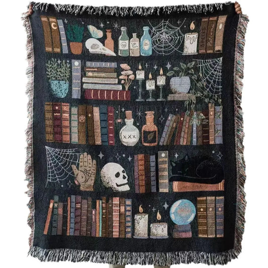 Plaid Knitted Blanket – Cozy Tassel Throw for Sofa, Bed & Travel