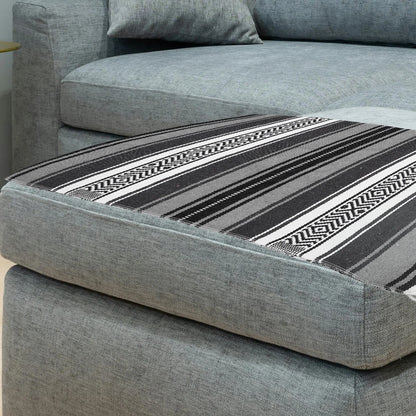 Colorful Woven Throw Blanket – Thick Cotton Blend Sofa & Bed Cover
