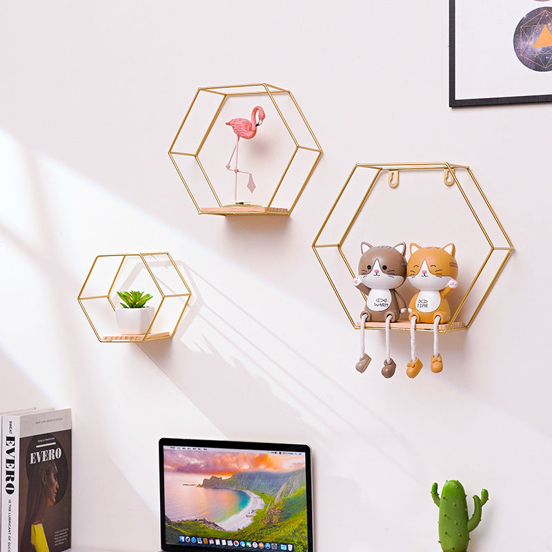 Soleuma Walldecor Estante Hexagonal Decorativo – Elegancia y Versatilidad en Cada Espacio