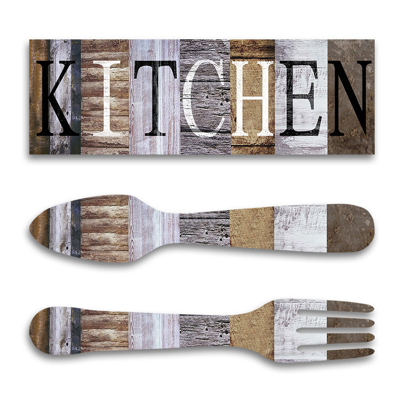 Soleuma Walldecor Set Decorativo "Kitchen" para Pared – Estilo Rústico Moderno