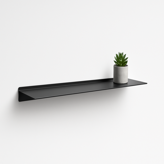 Estante metálico fino y elegante - imagen profesional