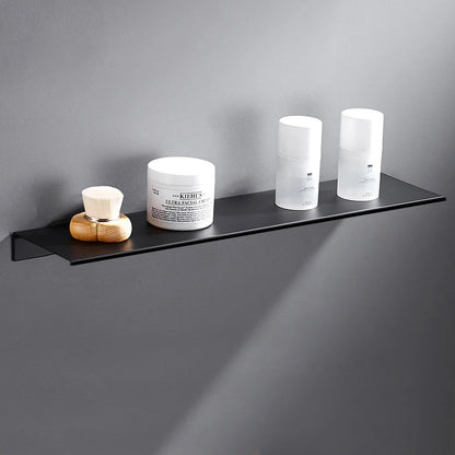 Space Aluminum Floating Bathroom Shelf - Rust Resistant Storage Rack